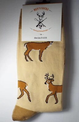 Calcetines de ciervo para hombre talla 9-12 VIM comercio novedad EE. UU. deportes al aire libre Foto 1 de 4