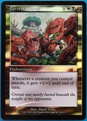 Fervent Charge FOIL Apocalypse PLD White Black Red Rare CARD (483797) ABUGames - Image 1 of 2