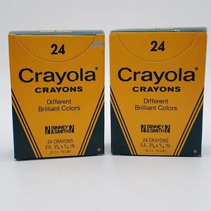 Vintage Crayola Caryons 24 Stück Binney & Smith 2 Packungen - Bild 1 von 3
