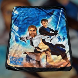 Star Wars Clone Wars Double Sided Fleece Blanket 50” X 60” - Picture 1 of 8