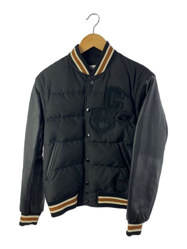 Giacca Coach Stadium M poliestere nera tinta unita F21007 usata