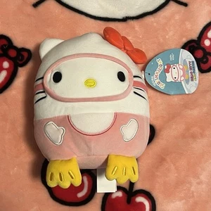 Squishmallow Hello Kitty And Friends HELLO KITTY 6.5" 2024 SCUBA GEAR PLUSH NWT - Picture 1 of 2