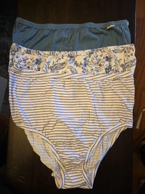 WOMEN'S JOCKEY ELANCE  100% COTTON COMFORT 3 PK BRIEFS - SIZE 9/XXL  NEW - Image 1 of 3