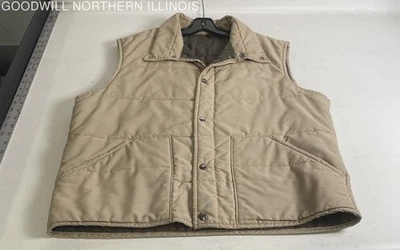 Vintage Men's Sears Beige Vest Size XL - Image 1 of 4