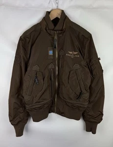 Alpha Industries Breitling Multipocket Big Logo Military Flight Bomber Jacket - Picture 1 of 24