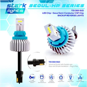 True 2400LM CSP High Power Reverse Back Up Light Bulb 6K White - T15 912 921 (A) - Picture 1 of 7