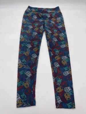 NUEVO Leggings Lularoe Búho Azul Marino Foto 1 de 3