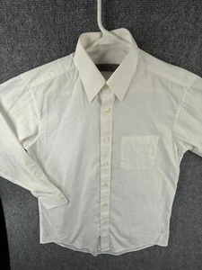 Givenchy Cotton Blend White Long Sleeve Button Up Shirt Men Size 95 Point Medium - Picture 1 of 20