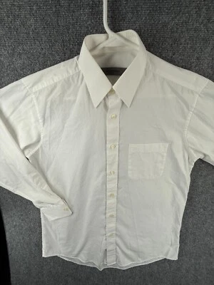 Givenchy Cotton Blend White Long Sleeve Button Up Shirt Men Size 95 Point Medium - Image 1 of 4