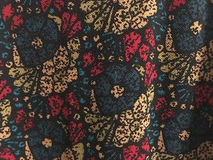 NWOT LuLaRoe * Cassie 3XL * Stretch Pencil Skirt * Batik Red Blue Tan flowers - Picture 1 of 5