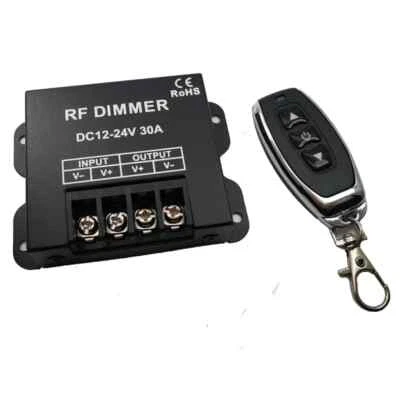 Led Single Strip Dimmer DC12-24V 30A 360W Output Controller RF Wireless Remote - Image 1 of 4