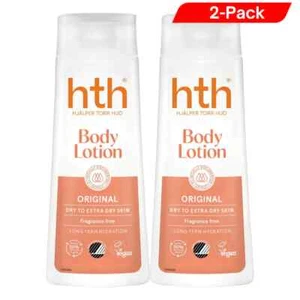 2 x HTH Original Body Lotion 6.7FL OZ FULL Size Moisturizer Fragrance Free 200ml - Picture 1 of 5