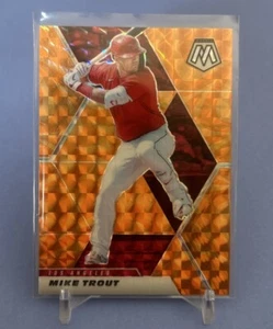 2021 Mosaic Mike Trout Orange Reactive Prizm #103 Angels - Picture 1 of 2