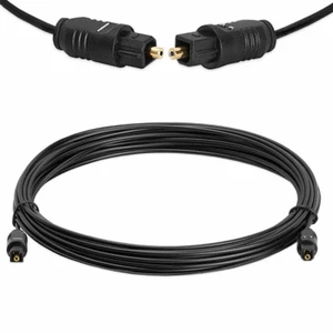Cable de audio digital de fibra óptica TOSLINK de 25 pies barra de sonido SPDIF cable dorado - Imagen 1 de 3