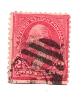 1897 SELLO US SCOTT 267 ""Washington"" 2 CENTAVOS USADO Perf 12 (b7) - Imagen 1 de 1