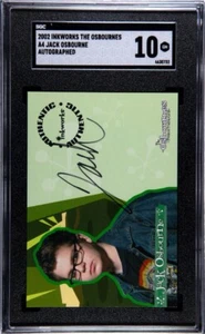 Jack Osbourne 2002 Inkworks The Osbournes Auto Autograph Card #A4 SGC 10 Pop 1 - Picture 1 of 2