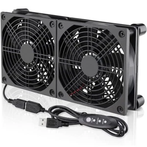 High Speed USB Fans PC Chassis Temperature Control Fan 2400RPM 2 Fans Efficient - Picture 1 of 8