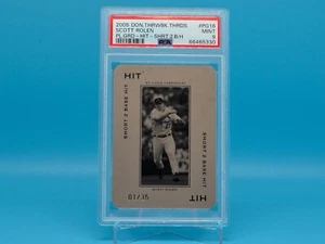 SCOTT ROLEN 2005 Donruss Throwback Threads Polo Grounds SSP #/35 PSA 9 (Pop 1) - Picture 1 of 3