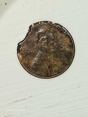 Lincoln Cent Clip Stunning Toned Colorful 2015 P Mint Error Coin Cover