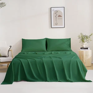 Bedding Full Bed Sheets Set - Soft Bed Sheets - Cooling Breathable Bedding Set w - Picture 1 of 12