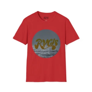 RVCA Outlaw Surf Gold Ocean Logo T-Shirt - Picture 1 of 34