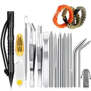 14 PCS Paracord FID Needle Set Paracord Tools for Paracord Work Leather Weaving - Picture 1 of 7