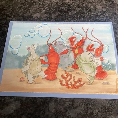 Handmade Under The Sea Any Occasion Card With Envelope 5 X 7 ￼ - Image 1 of 3