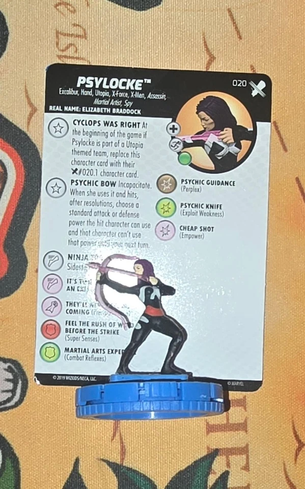 HEROCLIX PSYLOCKE 020 — 第 1/1 张图片