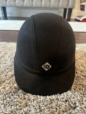 Casco de equitación profesional Charles Owen Wellington - talla 7/57 negro Foto 1 de 4