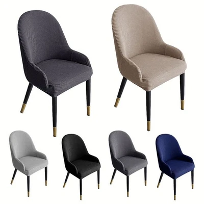 Coprisedia in velluto elasticizzato per sedie semicircolari design antirughe - Immagine 1 di 4