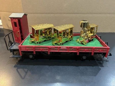 LGB 41124 Christmas Flat Car W/Gnomey Train, G Scale, Germany, 30th Anniversary - Image 1 of 4