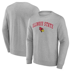 Men's Gray Illinois State Redbirds Campus Sweatshirt - Picture 1 of 3