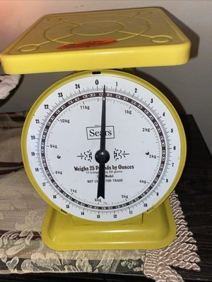 Модель кухонных весов Sears 1906 25 фунтов на унции ретро - Изображение 1 из 3