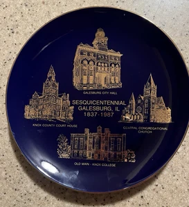 GALESBURG ILLINOIS SESQUICENTENNIAL GEDENKTAFEL - 1987 - Bild 1 von 3