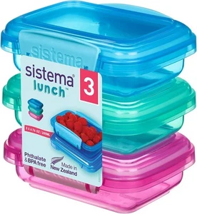 Lunch Food Storage Containers | 200 ml | Small Snack Pots | BPA-Free Plastic | A - Picture 1 of 7