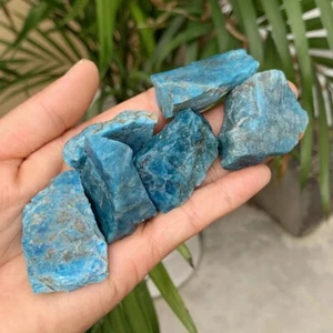 Natural Raw Blue Apatite Rough Gemstone Crystal 30-50g - Picture 1 of 3