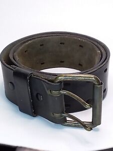 Tex Tan Leather Belt 32 Yellowstone Wear Cowhide Black Distressed Vintage 4161M
