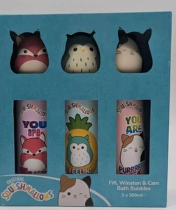 Squishmallows Bath Bubbles Fifi Winston Cam 3x300ml. Toppers. New. Gift. Kids - Picture 1 of 2