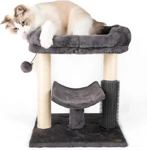 Cat Scratcher Tree Cat Tower - Includes Scratching Posts & Cozy Cat Bed Platform - Picture 1 of 12