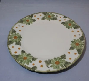 Maruta Ware - Mayfield - Green Embossed Daisy plate/ Platter 12 "(made in Japan) - Picture 1 of 4