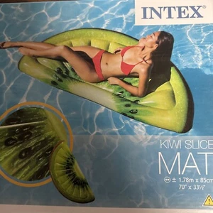 INTEX Fruit Kiwi Slice Mat 70" x 33.5" Adult Pool Float NiB - Picture 1 of 4