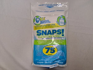 Intex DIY - Snaps! Cloth-Like Wipes (75 Wipes, Extra Large) #NW-00438-75 Sealed - Picture 1 of 3