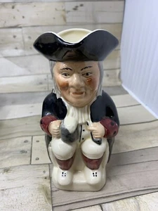 TOBY JUG Vintage Toby Jug Staffordshire England Full Body Colonial Man - Picture 1 of 5