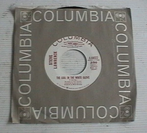 STEVE LAWRENCE THE GIRL IN THE WHITE GLOVE DID I REALLY USA PROMO COPY RECORD 45 - Picture 1 of 3