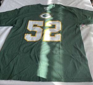 Clay Matthews Green Bay Packers Green T-Shirt NWT Size Adult Large