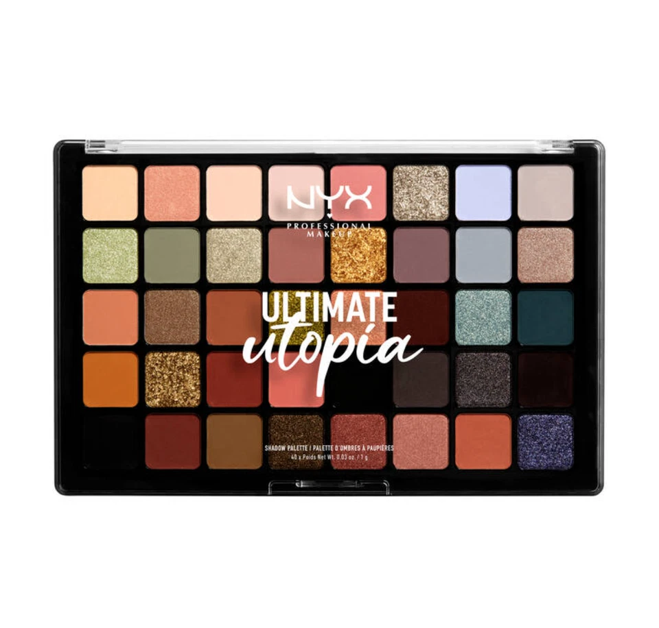1 NYX Ultimate Utopia Shadow Palette 40 Creamy & Dazzling Shades Authentic