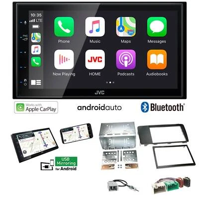 JVC Autoradio Apple CarPlay Android Auto für Volvo V70 II 2004-2007 schwarz - Bild 1 von 4