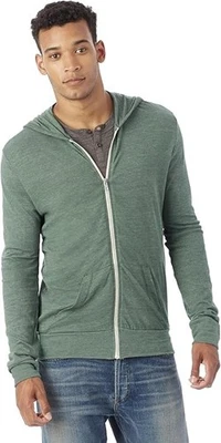 Толстовка с капюшоном легкая мужская Alternative Eco на молнии СРЕДНЯЯ - Изображение 1 из 3