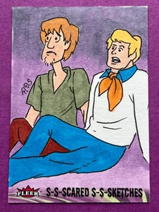 2025 FLEER SCOOBY DOO - S-S-SCARED S-S-SKETCHES - 1/1 -AUTO - FLORIS HOOLHORST  - Picture 1 of 2