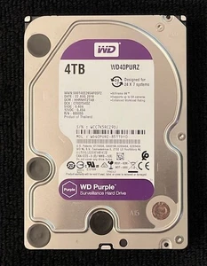 HDD WD40PURZ 4TB 5.4K RPM 3.5'' SATA Internal HDD - Mounting Hardware included - Afbeelding 1 van 2